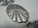 Impressive Vintage Navajo Sterling Silver Concho Belt Native American Old-Nativo Arts