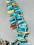 One Of The Finest Vintage Native American Navajo Turquoise Jacla Animal Fetish Necklace-Nativo Arts
