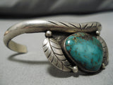 Important Fox Turquoise Vintage Native American Navajo Sterling Silver Bracelet Cuff-Nativo Arts