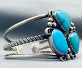 Bertha Smith Vintage Native American Navajo Turquoise Sterling Silver Bracelet-Nativo Arts