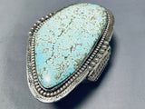 Important Tso Family Towering Native American Navajo Turquoise Sterling Silver Bracelet-Nativo Arts