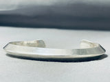 Signed Al Toadacheene Vintage Native American Navajo Sterling Silver Bracelet-Nativo Arts