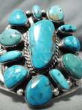Important Kee Vintage Native American Navajo Turquoise Sterling Silver Bracelet-Nativo Arts