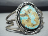 Incredible Vintage Native American Navajo Royston Turquoise Sterling Silver Bracelet-Nativo Arts