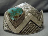 Important Zuni Native American Royston Turquoise Sterling Silver Bracelet-Nativo Arts