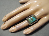 Stunning Vintage Navajo Royston Sterling Silver Ring Native American-Nativo Arts