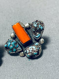 Best Vintage Native American Navajo Morenci Turquoise Sterling Silver Earrings-Nativo Arts
