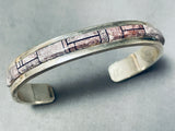 Important (d.) Vintage Native American Navajo Charoite Sterling Silver Bracelet-Nativo Arts