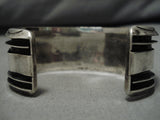 Opulent Vitnage Navajo Coral Sterling Silver Native American Bracelet Old Cuff-Nativo Arts