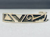Traditional Vintage Native American Navajo Sterling Silver Bracelet-Nativo Arts
