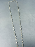 Very Rare Vintage Navajo Sterling Silver Rosary Necklace-Nativo Arts