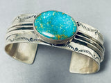 Lavina Eustace Vintage Native American Zuni Royston Turquoise Sterling Silver Bracelet-Nativo Arts