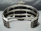 Quality Vintage Native American Navajo Carico Lake Turquoise Sterling Silver Bracelet-Nativo Arts