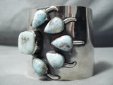 Monster Vintage Native American Navajo Dry Creek Turquoise Sterling Silver Bracelet-Nativo Arts