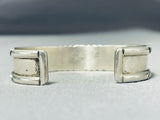 Dynamic Vintage Native American Zuni Blue Gem Turquoise Sterling Silver Bracelet-Nativo Arts