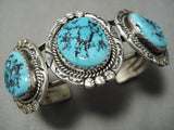 Impressive Vintage Navajo Turquoise Sterling Silver Native American Bracelet-Nativo Arts