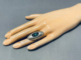One Of A Kind Vintage Native American Navajo Royston Sterling Silver Shadowbox Ring-Nativo Arts