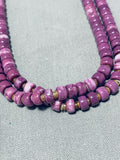 One Of The Best Native American Sugilite Sterling Silver Necklace-Nativo Arts