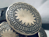 Noteworthy 300 Gram Vintage Native American Navajo Sterling Silver Concho Belt-Nativo Arts