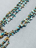 Fabulous Vintage Native American Navajo Turquoise Necklace-Nativo Arts