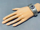 Native American Important Vintage Cochiti Amethyst Sterling Silver Bracelet-Nativo Arts
