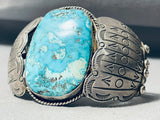 Piece Of History Vintage Native American Navajo Turquoise Sterling Silver Bracelet-Nativo Arts