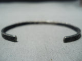 Fantastic Vintage Native American Navajo Blue Gem Turquoise Sterling Silver Bracelet Old-Nativo Arts