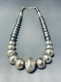 Unique Sections Of Tarnish Vintage Native American Navajo Sterling Silver Necklace-Nativo Arts
