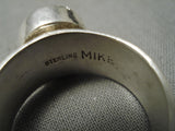 Important Native American Zuni Vintage Mike Simplicio Lapis Sterling Silver Ring-Nativo Arts