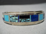 Important Donny Douglas Vintage Native American Navajo Turquoise Sterling Silver Bracelet-Nativo Arts