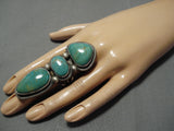 Superb Vintage Navajo Royston Turquoise Sterling Silver Native American Ring-Nativo Arts