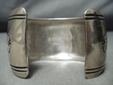 Best Vintage Native American Navajo Thomas Singer Horse Sterling Silver Bracelet-Nativo Arts