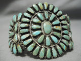 Authentic Vintage Native American Navajo Larry Moses Begay Turquoise Sterling Silver Bracelet-Nativo Arts