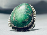 One Of The Best Ever Vintage Native American Navajo Damale Turquoise Sterling Silver Ring-Nativo Arts