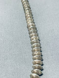Noteworthy Vintage Native American Navajo Sterling Silver Necklace-Nativo Arts