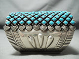 One Of The Best Ever Native American Navajo Turquoise Sterling Silver Bracelet-Nativo Arts