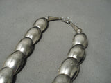 Unique Vintage Native American Navajo Hand Wrought Kokopelli Sterling Silver Necklace-Nativo Arts