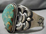 Important Vintage Native American Navajo Kirk Smith Royston Turquoise Sterling Silver Bracelet-Nativo Arts