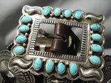 Important Gary Reeves Vintage Native American Navajo Turquoise Sterling Silver Concho Belt Old-Nativo Arts