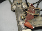 Very Important Vintage Native American Navajo Turquoise Sterling Silver Horse Bridle Headtsall-Nativo Arts