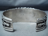 Dudley Yazzie Rare Vintage Native American Navajo Turquoise Sterling Silver Bracelet-Nativo Arts