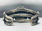 The Best Vintage Native American Navajo Damale Turquoise Sterling Silver Cluster Bracelet-Nativo Arts