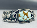 The Best Vintage Native American Navajo Vic Begay #8 Turquoise Sterling Silver Bracelet-Nativo Arts