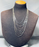 Breathtaking Vintage Native American Navajo Sterling Silver Necklace-Nativo Arts