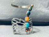 The Best Ever Native American Navajo Dragonfly Turquoise Sterling Silver Bracelet-Nativo Arts