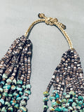 Important Rye Whitegoat Vintage Native American Navajo Turquoise Heishi Necklace-Nativo Arts