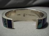 Important Vintage Native American Zuni Roger Tsabetsaye Turquoise Sterling Silver Bracelet-Nativo Arts