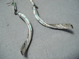 Gorgeous Zuni Opal Sterling Silver Earrings Native American-Nativo Arts