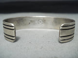 Bruce Morgan Vintage Native American Navajo Sterling Silver And 14k Gold Bracelet-Nativo Arts
