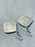 Dynamic Vintage Native American Navajo Kingman Turquoise Sterling Silver Earrings-Nativo Arts